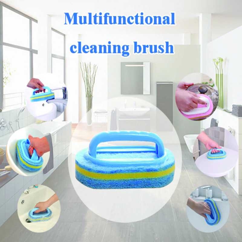 Sikat Pembersih Serbaguna Kamar Mandi WC Dapur Sponge Brush