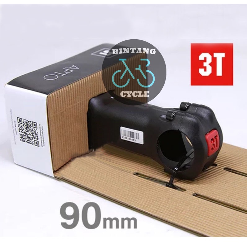 STEM APTO 3T Stealth 90 Mm - Stem Aluminium Road Bike