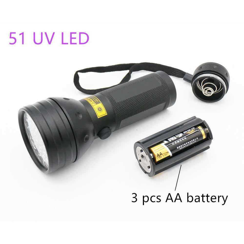 TaffLED Senter Ultraviolet UV 400nm 51 LED UV-51