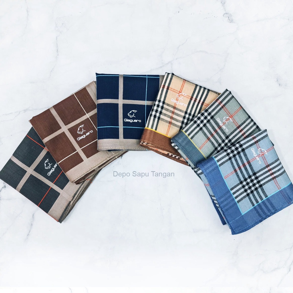 RB Sapu Tangan/Selampe/Handkerchief/Saputangan Pria Katun Rajut