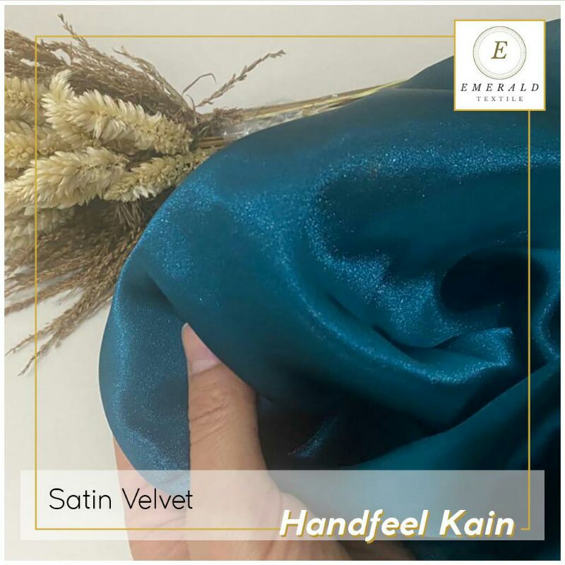 Handfeel Kani Potongan (warna random) Satin Charmuse Silk Premium By Emerald Textile