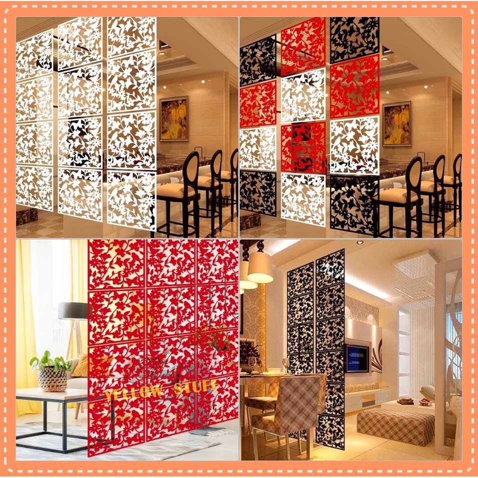 PENYEKAT RUANGAN PARTISI RUANGAN MINIMALIS TIRAI PEMBATAS RUANGAN VINTAGE DEKORASI DINDING MIXFLOWER