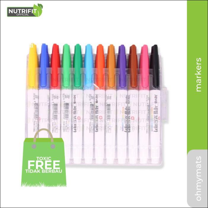 

SPIDOL WARNA WASHABLE ANAK -12 PCS JAVA KOREA KECIL