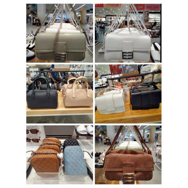 Ready Jasa Titip Jastip Tote Shoulder Mini Hand Bag Lucu Pink White Kotak Kotak Tas Bahu Rubi Cotton