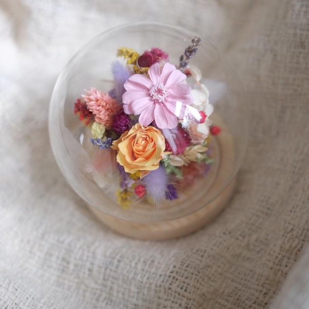Little Bali - ROSE FLOWER DOME VALENTINE FLOWER GIFT ROSE BOUQUET HADIAH PACAR KADO