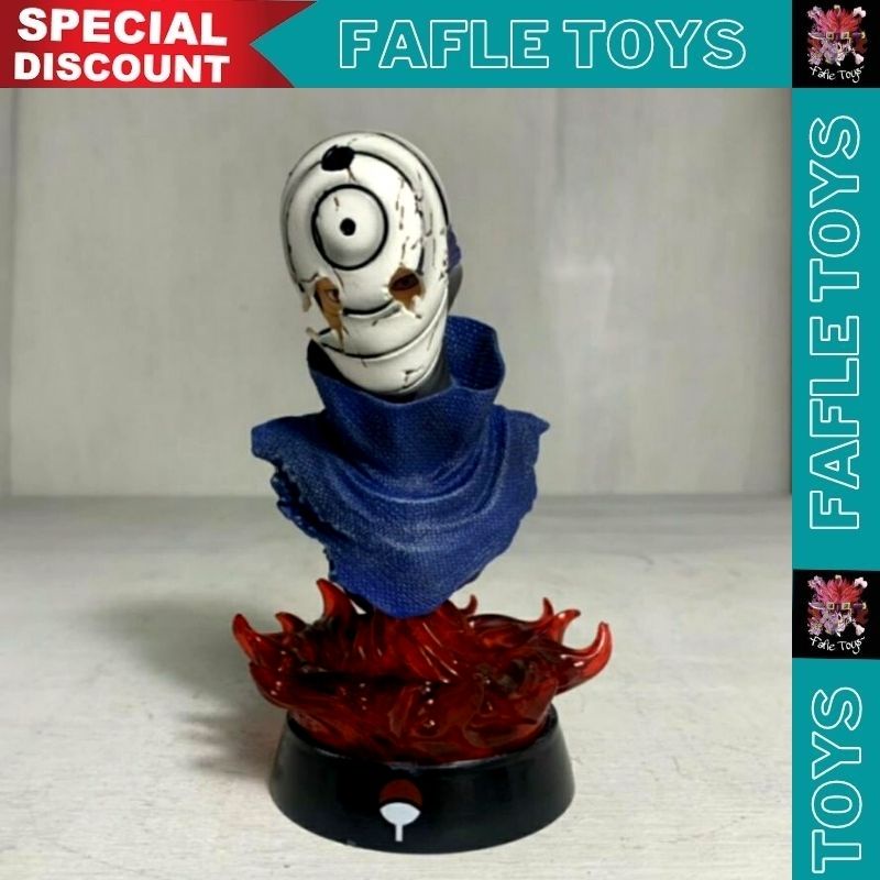 Pvc Action Figure Head Obito / Pajangan Uchiha Obita / Action Figure Kepala Obito / Action Figure He