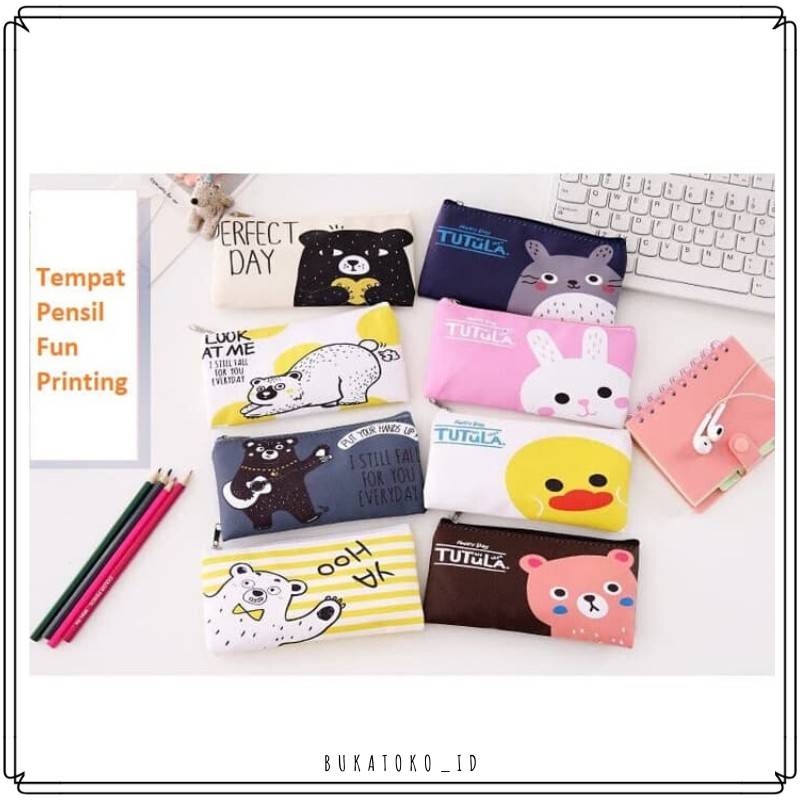 

BUKATOKO_ID PENCIL CASE DESIGN PRINTING - COSMETIC CASE - TEMPAT PENSIL DESAIN PRINT BERBAGAI MOTIF