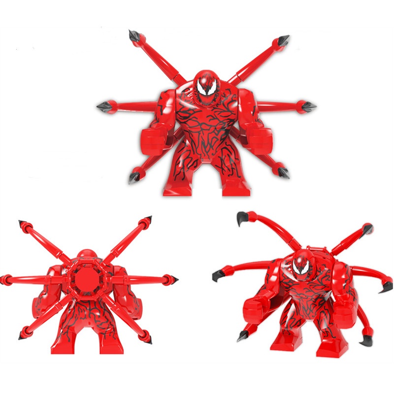 1pc Mainan Balok Bangun / Susun Model Minifigures Disney Carnage Spider Man Untuk Anak