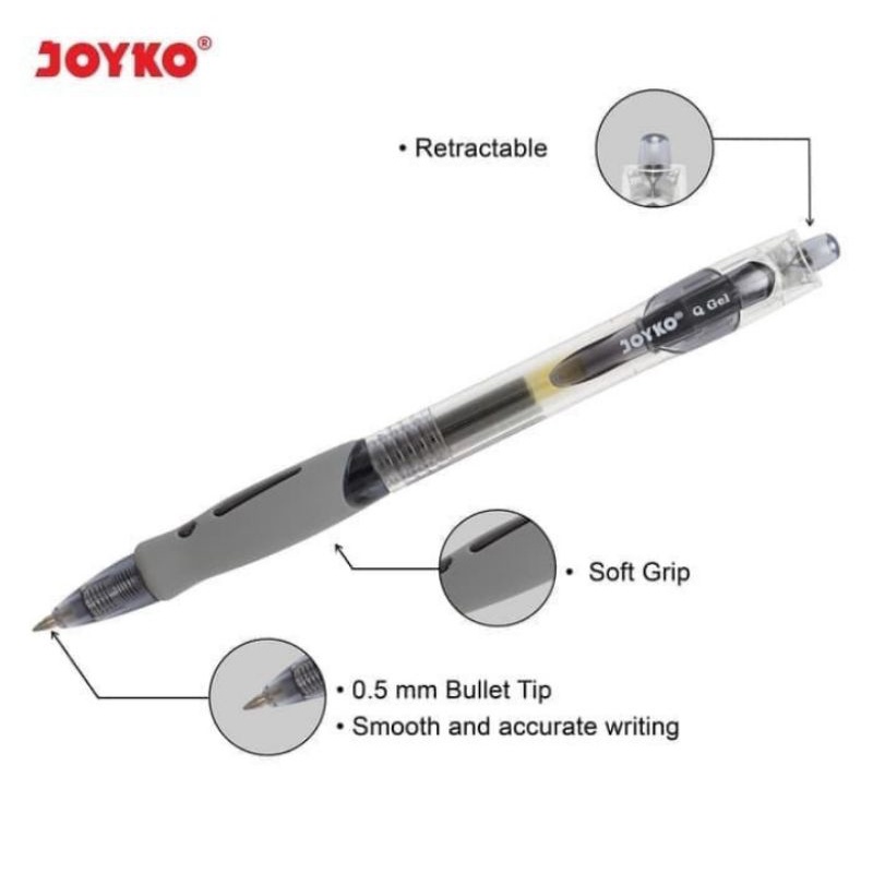 

Pulpen Gel Joyko GP-265 / Q Gel / 0.5 mm