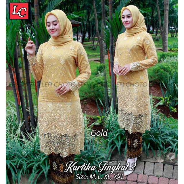 Stelan Tunik Tile Kartika Tingkat2 + Rok Original Butik,Realpic