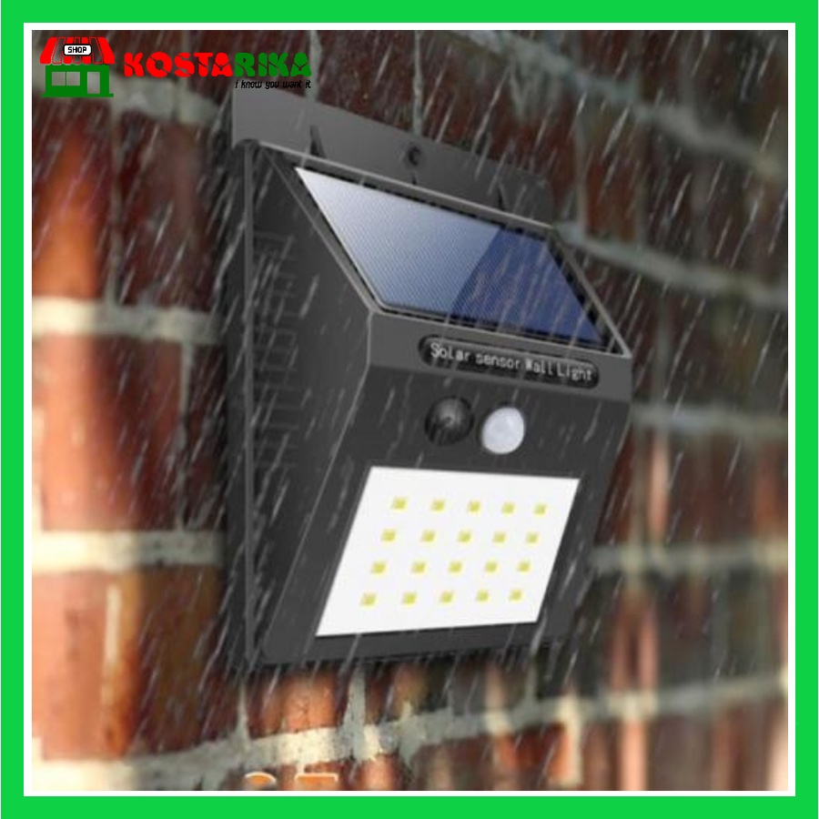 Solar Sensor Wall Light Atau Lampu Sensor Tenaga Surya LED Lampu Taman Dinding 8 20 25 dan 30 LED