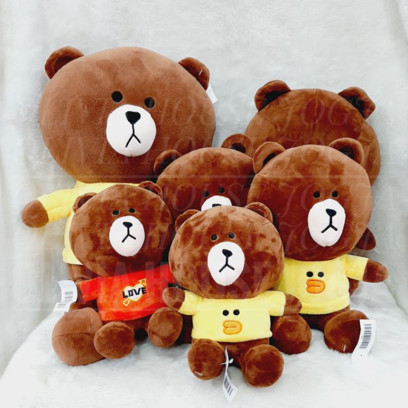 Boneka Bear Beruang Kaos Kuning Bebek Boneka Bear Beruang Kaos Merah Love