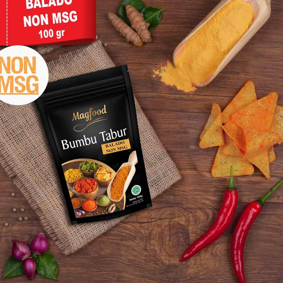 

TERLARIS Magfood Bumbu Tabur NON MSG Kemasan 100 gram gas !!