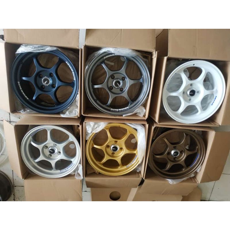 velg advan racing r15 velg racing advan ring 15 lokal vrossi