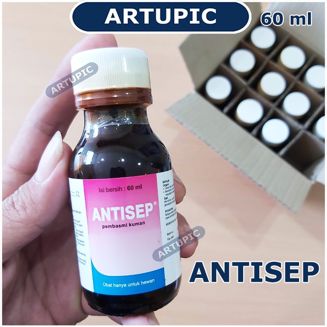 Antisep 60 ml Antiseptik Desinfektan Pembasmi Kuman Unggas Ayam Sapi Hewan Medion