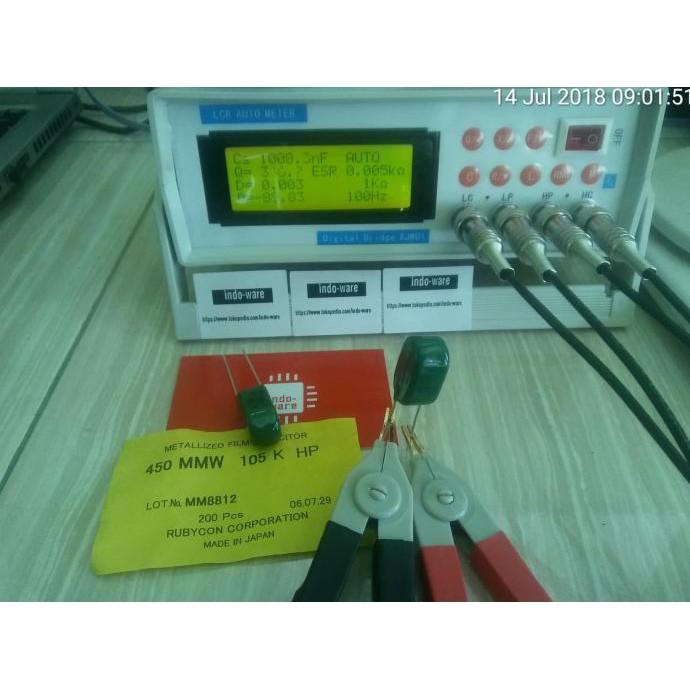 1Uf 105 450V 1Uf Rubycon 450 Mmw 105K Hp Inwer838 Ori