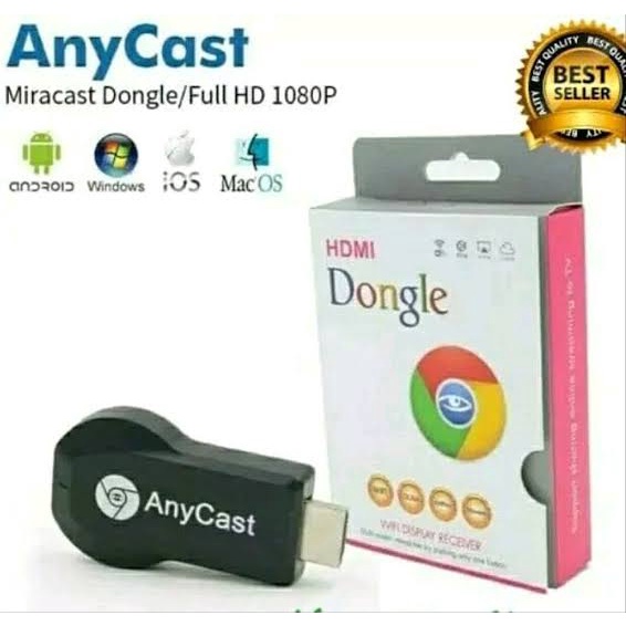 COD ✅ DONGLE HDMI ANYCAST ALAT PENYAMBUNG HP KE TV HDMI DONGLE ANY CAST ANYCASH WIFI MIRACAST TV  Chromecast Miracast USB Wireless Wifi Receiver Penampil layar smartphone