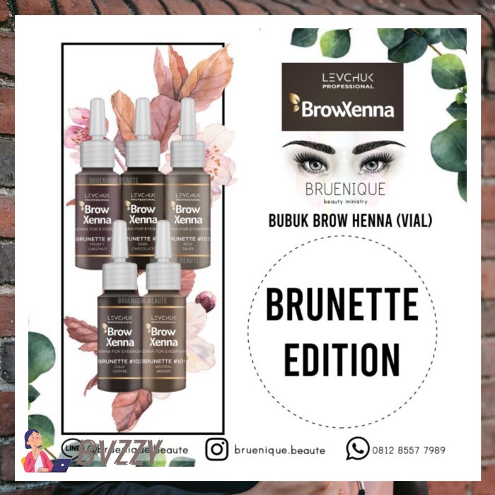 [TERLARIS] BROW HENNA - BROWN NO. 3 - RICH TAUPE - BUBUK HENNA UNTUK ALIS - BRUNETTE 101