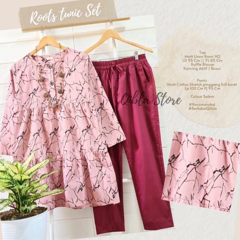 Roots tunik set by Qibla store