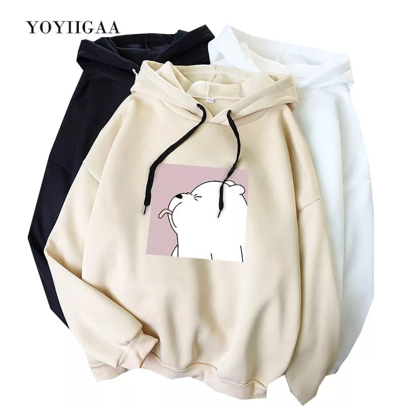 Bess - Sweater Hoodie Murah / Sweater Hoodie Wanita BEAR WK