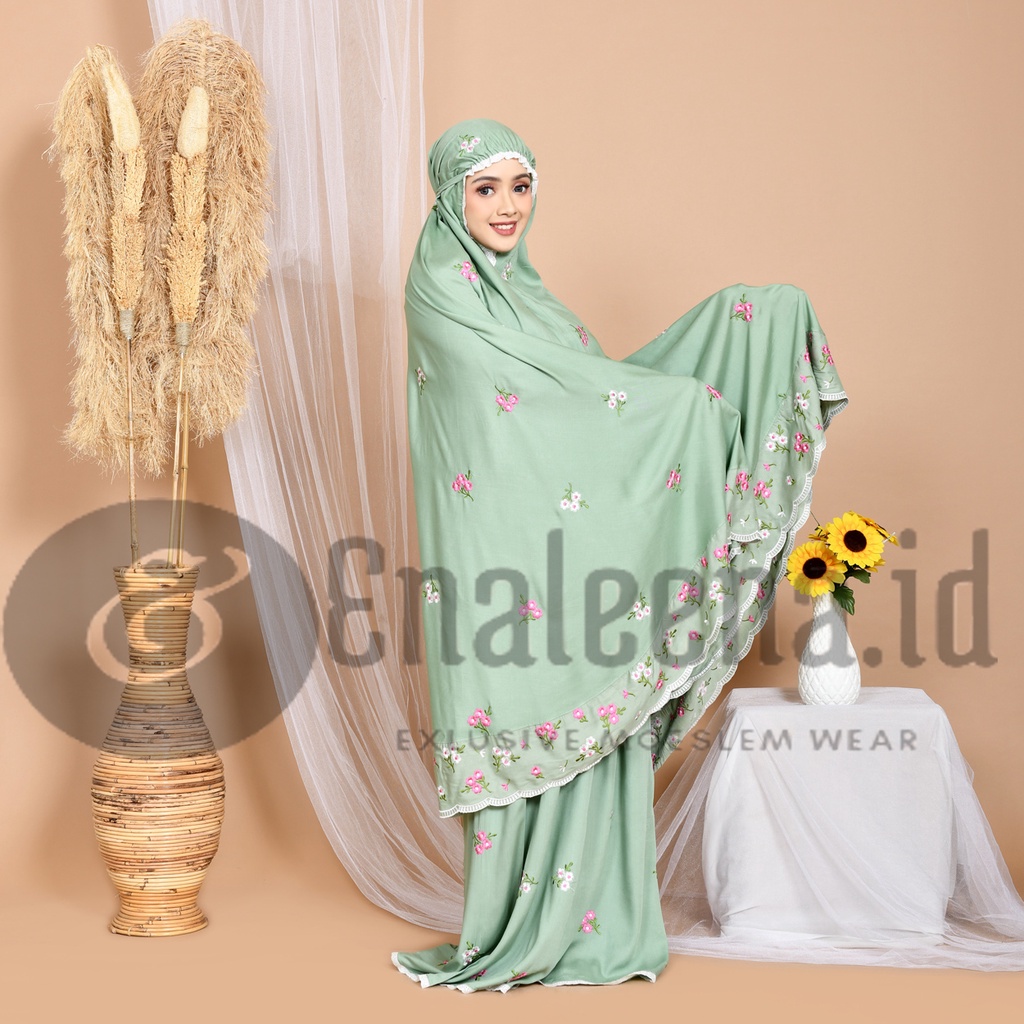 Mukena Dewasa Bordir Melati Terbaru Premium Jumbo