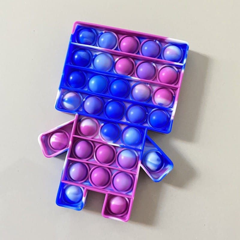 PUSH POP IT FIDGET TOY RAINBOW MAINAN ANAK BUBBLE SENSORY TOYS STRESS RELIEVER POP IT VIRAL TERMURAH-Robot