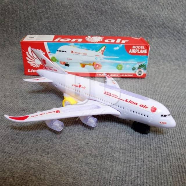 mainan replika pesawat terbang lion air - miniatur edukasi plane anak - aircraft model