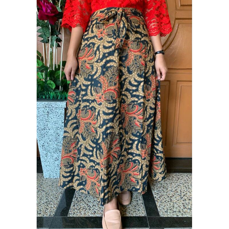 Rok Batik Panjang pinggang karet
