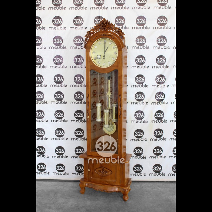 Lemari Jam Hias Jati Mebel Jepara, Almari Jam Hias Napoleon