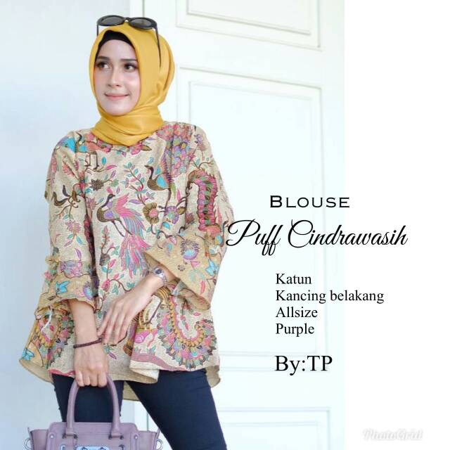 Blus puff cendrawasih