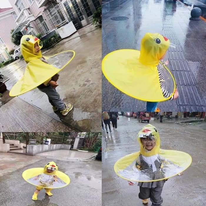 TOPI PAYUNG UFO / JAS HUJAN ANAK UFO LUCU - BEBEK