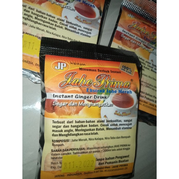 

Jahe merah sachet cap difa 22gr