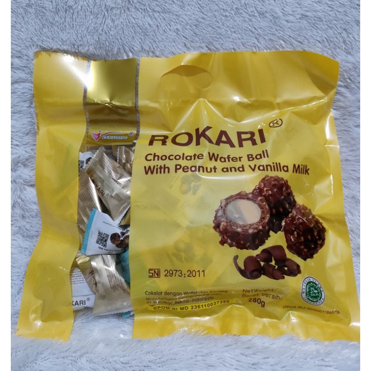 

Rokari/Wonderball Wafer Bola Coklat 280 gr