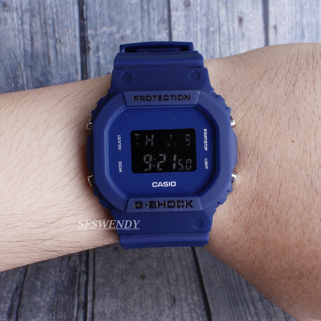 DG05 "" EDISI TERBATAS "" G Shock Casio DW5600 GLS600 Kotak navy biru dongker jam tangan digital