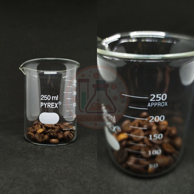 Beaker glass - gelas kimia 250ml - 250 ml pyrex