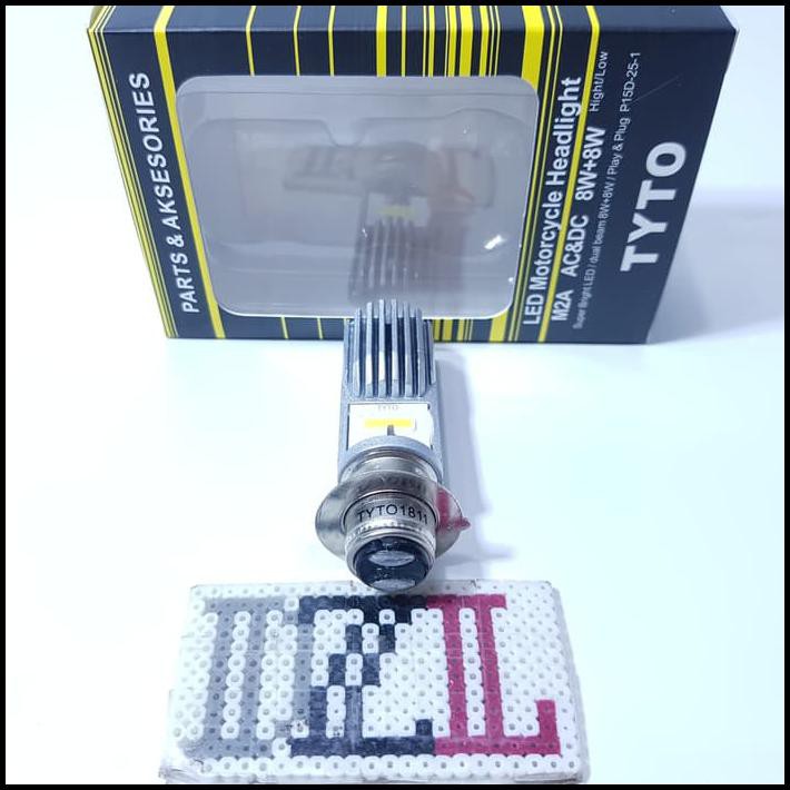 Lampu Utama Motor Led H6 Tyto Philips Jenis Lampu M5 Kaki 1