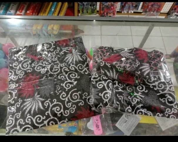Baju Couple Keluarga Batik Couple Keluarga Sania Ruffle Ori Ndoro Jowi Dnt Motif Kembang Langit