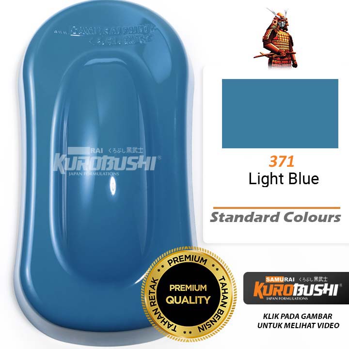 Cat Semprot Pilox Pilok Samurai Paint Kurobushi Standard Colours 371 Light Blue / Biru Terang / Biru Muda (400ml)