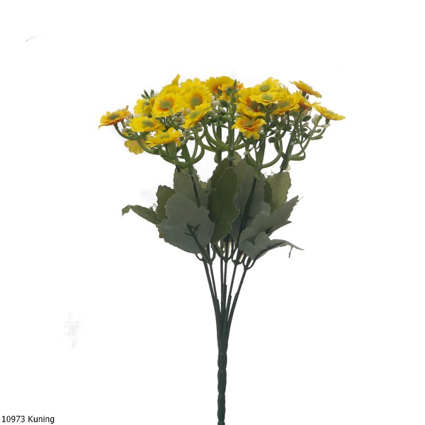 Bunga Plastik Zinnia 1097-Kuning