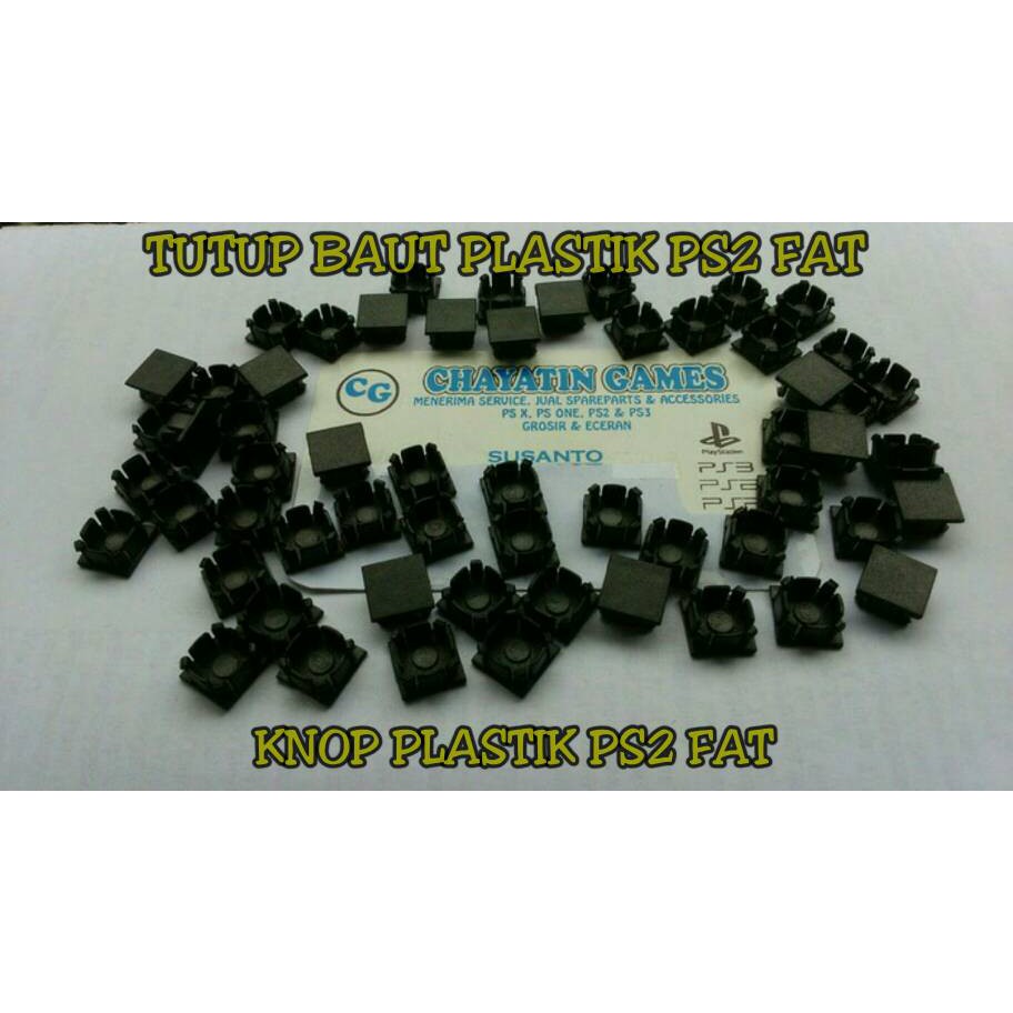 Knop Plastik PS2 Fat - Tutup Baut PS2 Tebal Model Plastik Harga Per 10pcs