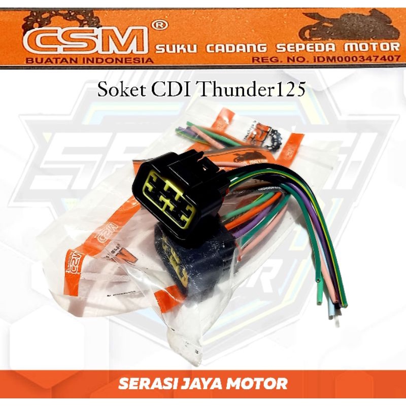 Soket CDI Thunder125 / Smash Titan / Soket CDI Thunder 125/Smash Titan