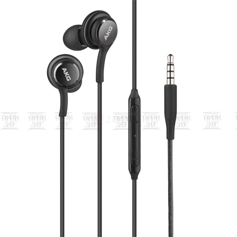 Headset Samsung S8 Plus Note 8 EO-IG955 EO IG955 Original OEM By AKG Warna Hitam Handsfree Earphone