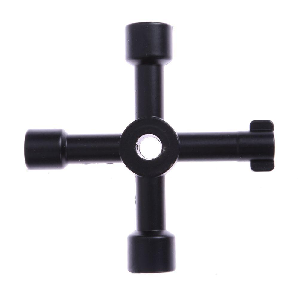 [Elegan] Cross Kunci Kreatif New Arrival New 1PCS Hitam Alloy Praktis Untuk Kereta Katup Kabinet Lift Listrik