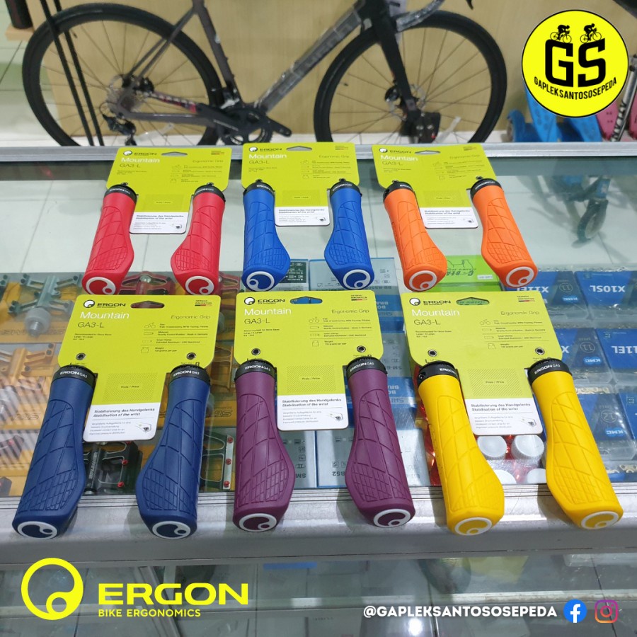 Handgrip Sepeda Ergon Grip MTB GA3-L