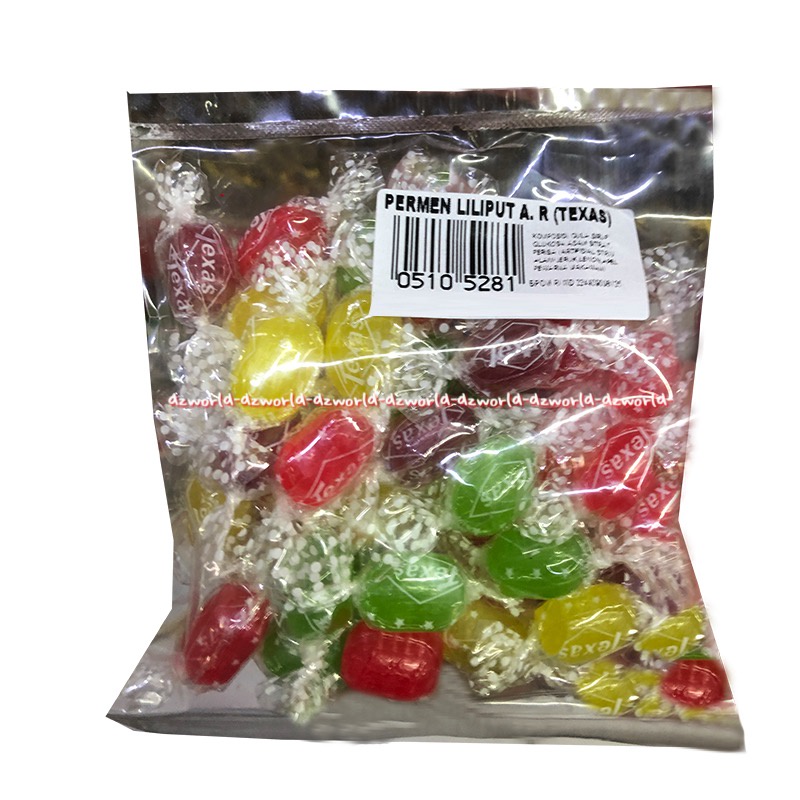 

Texas 100gr Permen Liliput Kecil Warna Warni Mini Candy Colour Teksas Cemilan