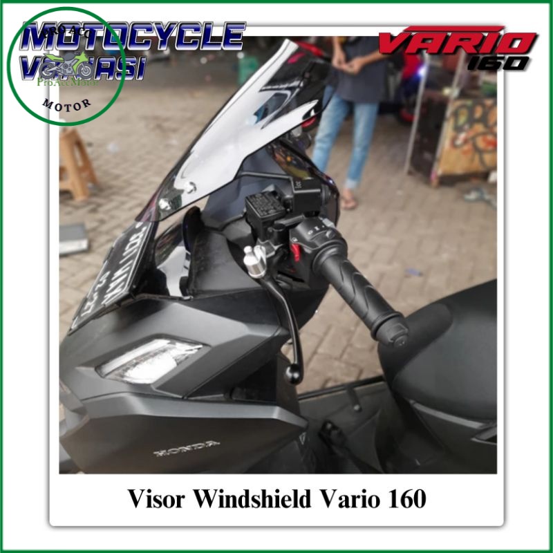 Visor Vario 160 Windshield Vario 160 Visor Penadah Angin Vario 160 PNP (COD)