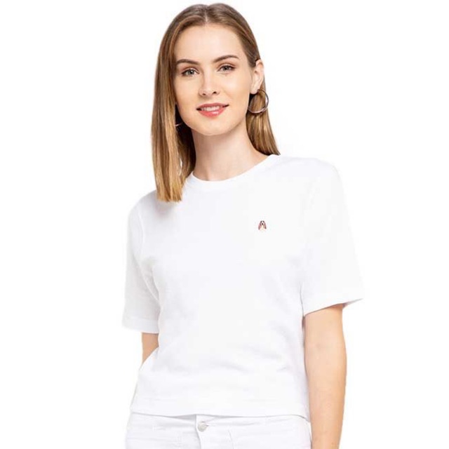 PROMO Kaos Crop Tee Wafa Putih Hush Puppies Sale Original Murah