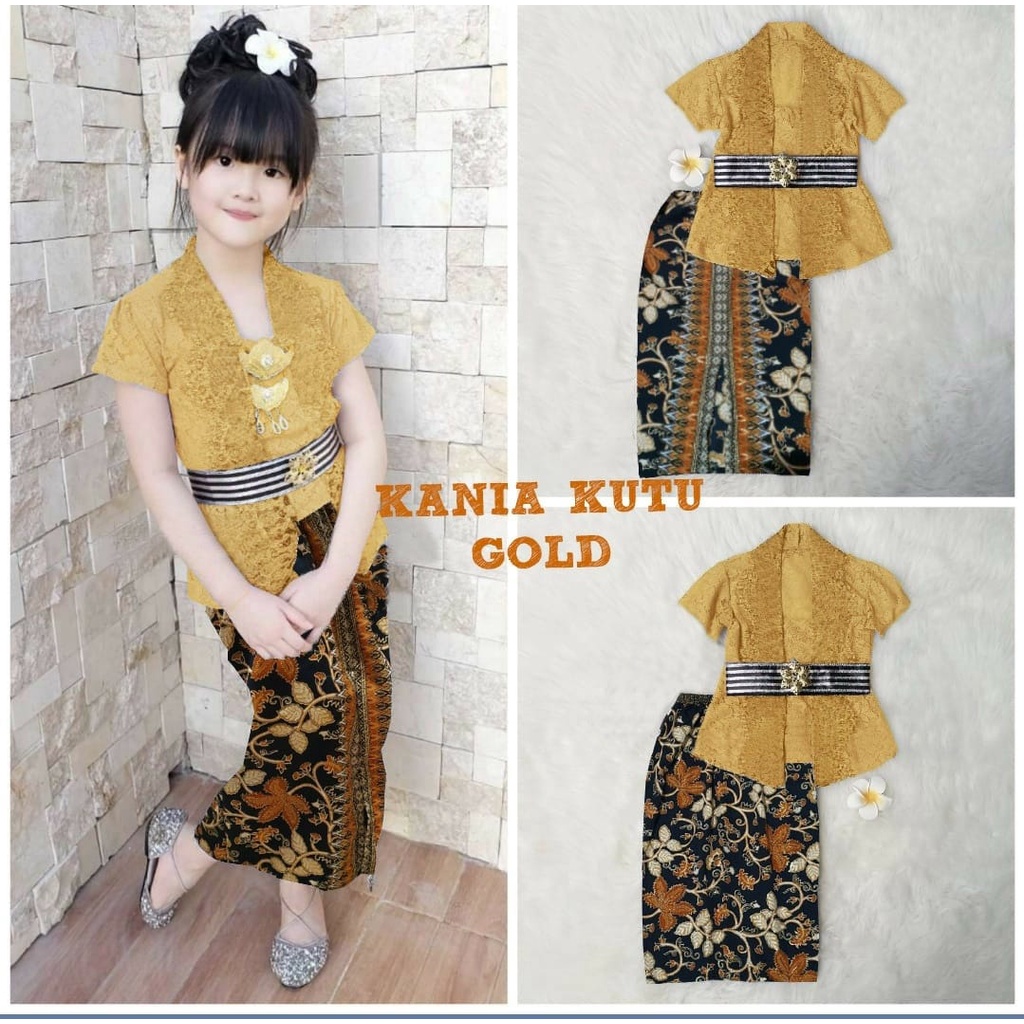 KEBAYA KANIA KIDS / 1 SET KEBAYA ANAK KECIL / KEBAYA ANAK PEREMPUAN