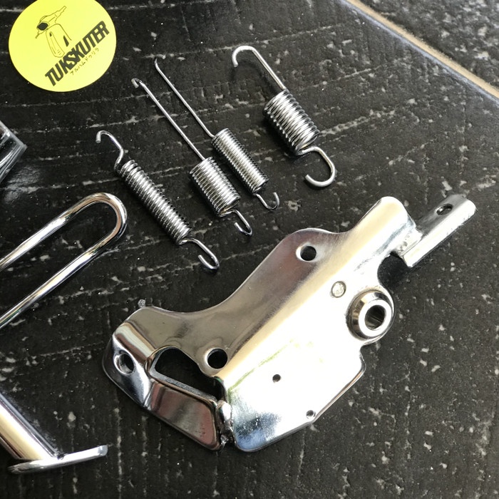 Standar samping & tengah Chrome Original Vespa Matic Sprint Primavera