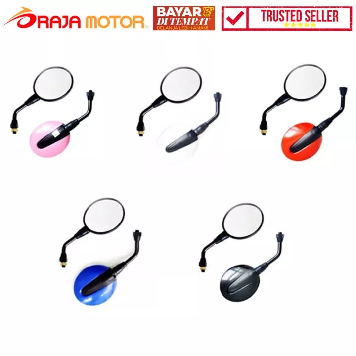 TGP Spion Kaca Cembung Yamaha Model Elipso - Hitam, Putih, Merah